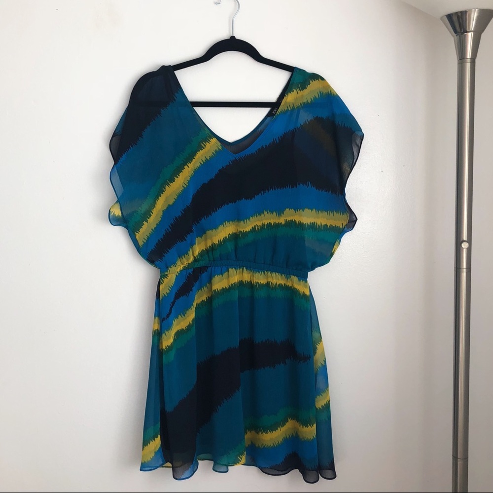 Express Elastic Waist Chiffon Dress